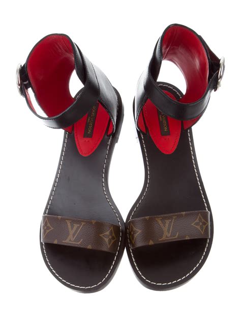 louis vuitton monogram strap sandals